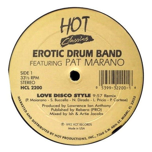 Erotic Drum Band Featuring Pat Marano : Love Disco Style (12", RE)