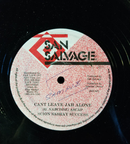 Scion Success / Terrence Smith (3) : Can't Leave Jah Alone / I Still Love You (12")