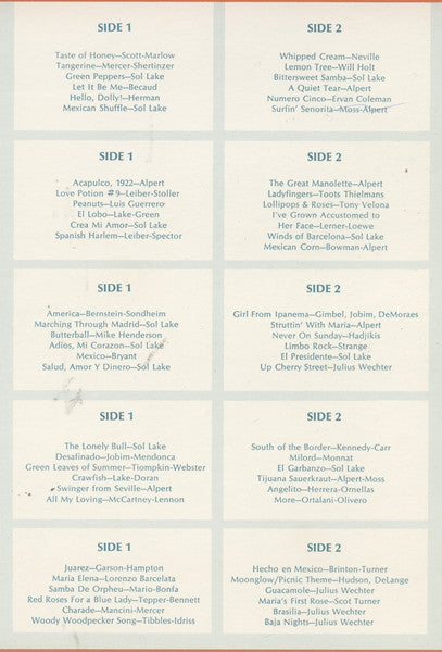 Herb Alpert & The Tijuana Brass, Baja Marimba Band : A Treasury Of Herb Alpert And The Tijuana Brass Plus Selections From The Baja Marimba Band (5xLP, Comp + Box, Comp)