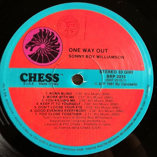 Sonny Boy Williamson (2) : One Way Out (LP, Comp)