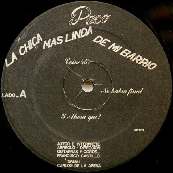 Paco (103) : La Chica Mas Linda De Mi Barrio (LP)