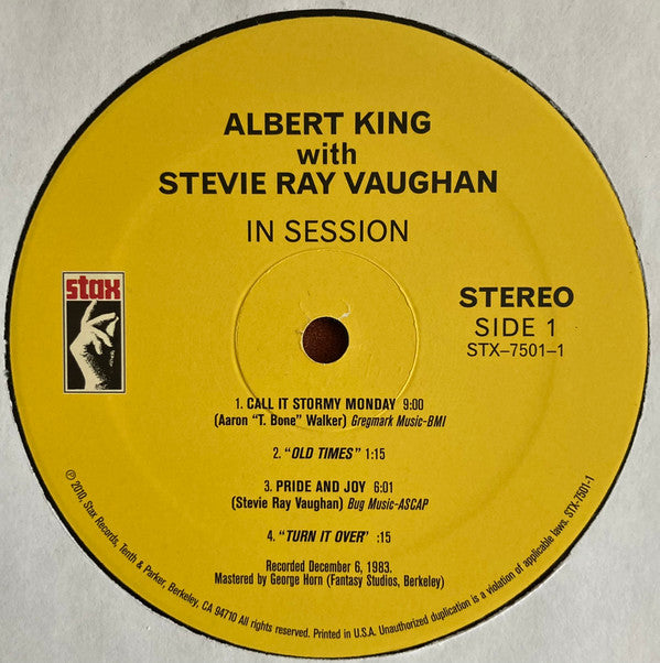 Albert King With Stevie Ray Vaughan : In Session (LP, Album, RE, Ann)