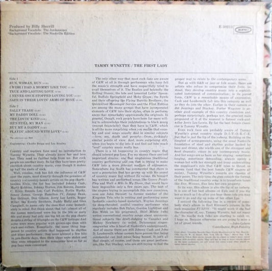 Tammy Wynette : The First Lady (LP, Album, Ter)