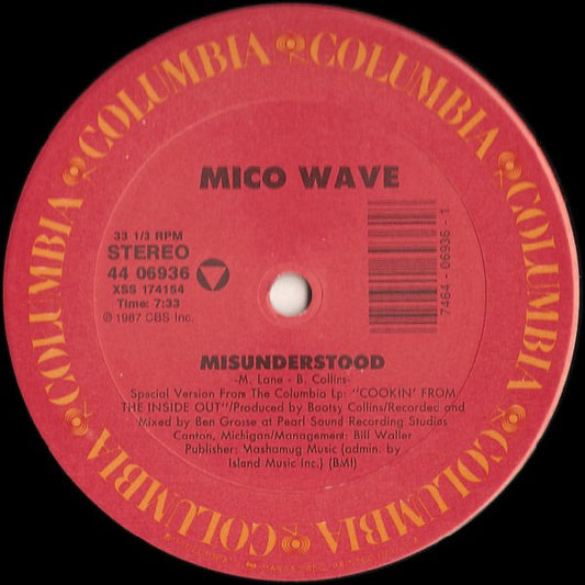 Mico Wave - Misunderstood vinyl record, 12" (Very Good Plus (VG+)) | Lulo Records