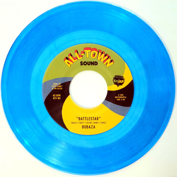 Bubaza : Battlestar / Countdown Dub (7", Single, Blu)