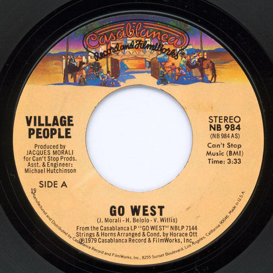 Village People : Go West (7", Single, 19 )
