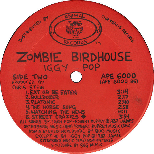 Iggy Pop : Zombie Birdhouse (LP, Album, Ter)