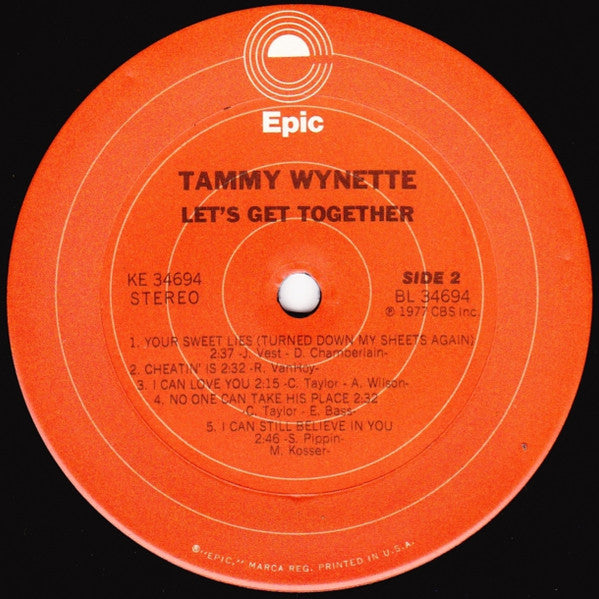 Tammy Wynette : Let's Get Together (LP, Album, Ter)