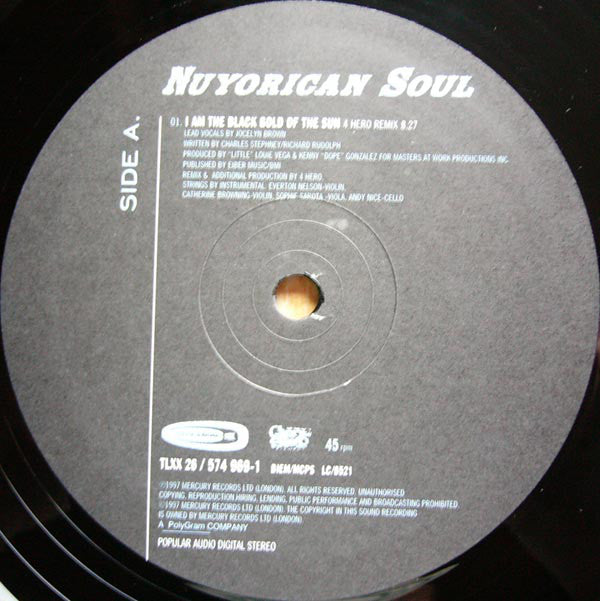 Nuyorican Soul Featuring Jocelyn Brown & Roy Ayers : I Am The Black Gold Of The Sun / Sweet Tears (12", Single)