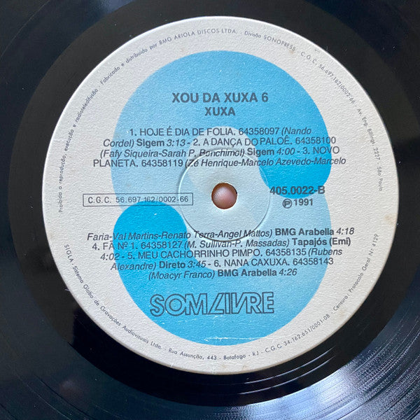 Xuxa : Xou Da Xuxa Seis (LP, Album, BMG)