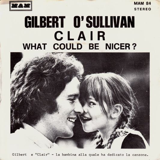 Gilbert O'Sullivan : Clair  (7", Single)