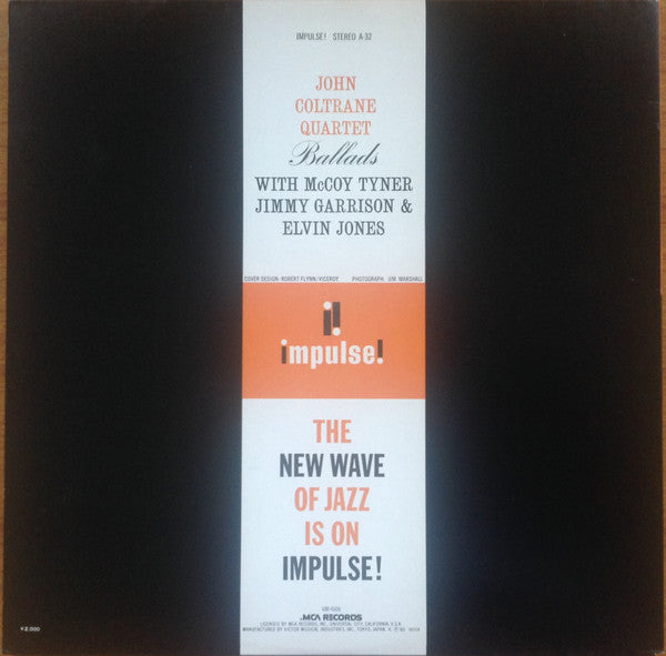 John Coltrane Quartet* : Ballads (LP, Album, RE, Gat)