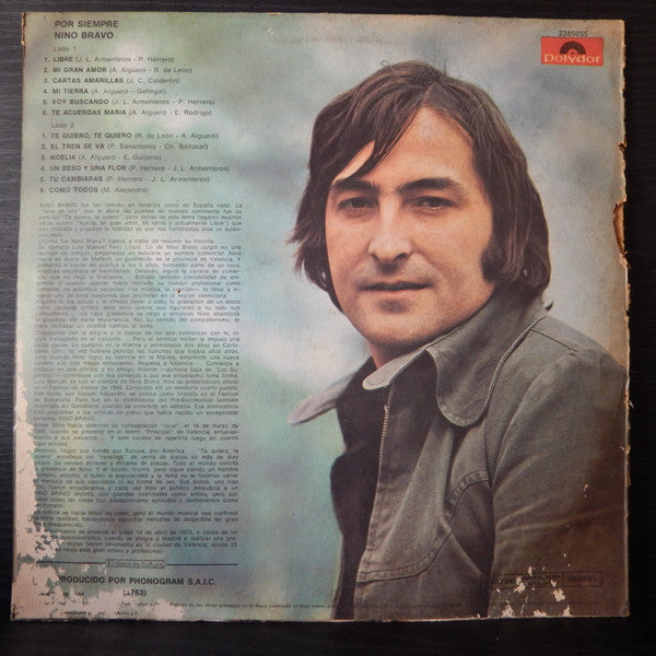 Nino Bravo : Por Siempre Nino Bravo (LP, Comp)