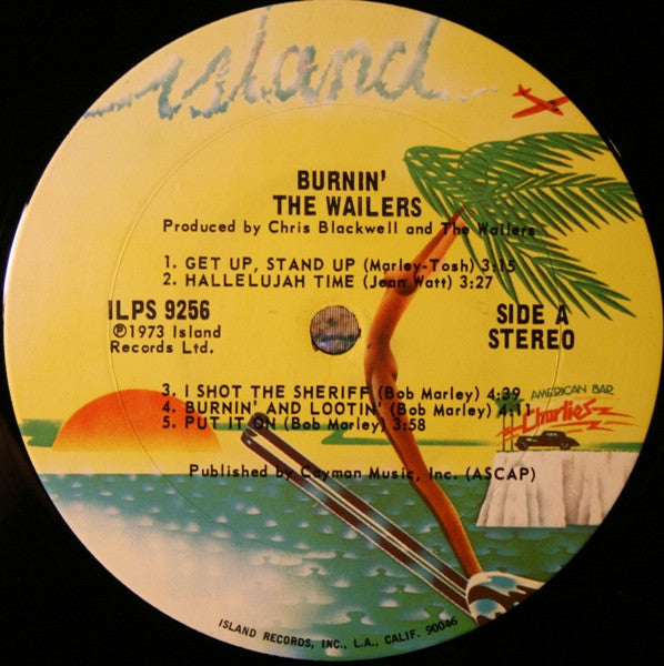 The Wailers : Burnin' (LP, Album, RE, Ter)
