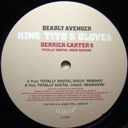 Deadly Avenger : King Tito's Gloves (Derrick Carter's Totally Digital Disco Remake) (12")