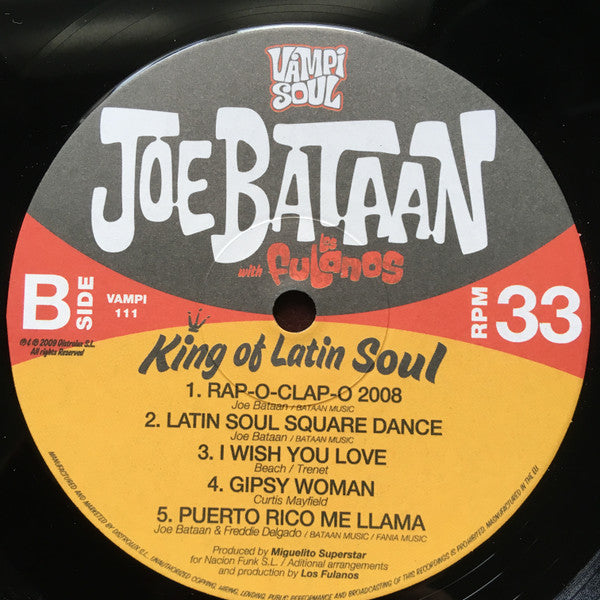 Joe Bataan With Los Fulanos (2) : King Of Latin Soul (LP + 7", Single + Album)