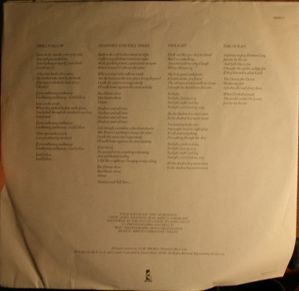 U2 : Boy (LP, Album, Club, RE, CRC)