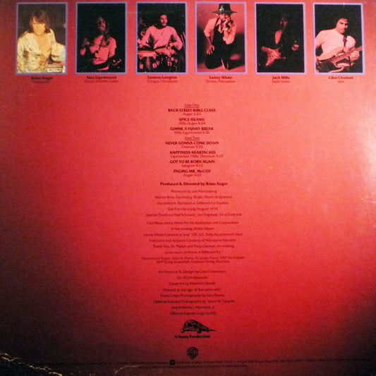 Brian Auger's Oblivion Express - Happiness Heartaches vinyl record, LP (Near Mint (NM or M-)) | Lulo Records