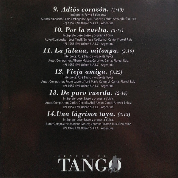 José Basso, Francisco Rotundo y Fulvio Salamanca : Por La Vuelta (CD, Album, Comp)
