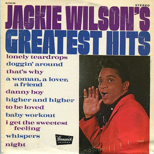Jackie Wilson : Jackie Wilson's Greatest Hits (LP, Album, Comp, Glo)