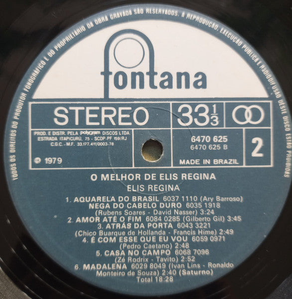 Elis Regina : O Melhor De Elis (LP, Comp)