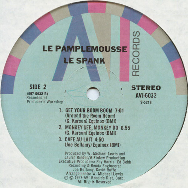 Le Pamplemousse : Le Spank (LP, Album)