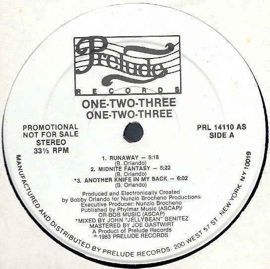 One-Two-Three : One-Two-Three (LP, Promo)
