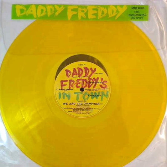 Daddy Freddy : Daddy Freddy's In Town (12", Promo, Yel)