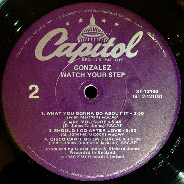 Gonzalez : Watch Your Step (LP, Album, Los)