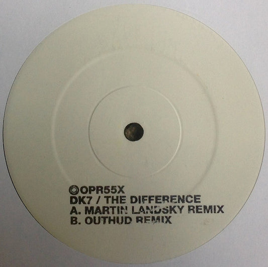 DK7 : The Difference (Remixes) (12", Promo, W/Lbl, Sta)