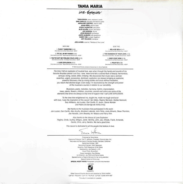 Tania Maria : Love Explosion (LP, Album)