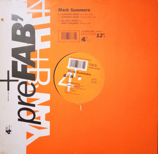 Mark Summers : Summers Magic (12", Pre)