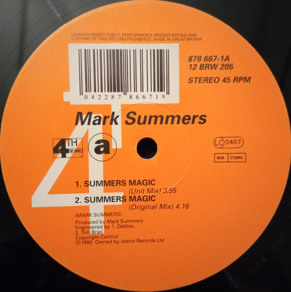 Mark Summers : Summers Magic (12", Pre)