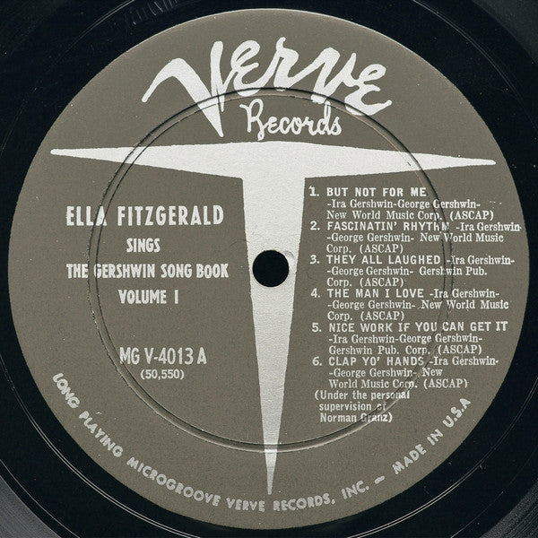 Ella Fitzgerald : Ella Fitzgerald Sings The Gershwin Song Book Vol. 1 (LP, Album, Mono, Col)