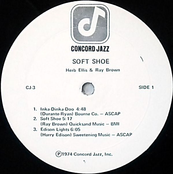 Herb Ellis & Ray Brown : Herb Ellis & Ray Brown's Soft Shoe (LP, Album)