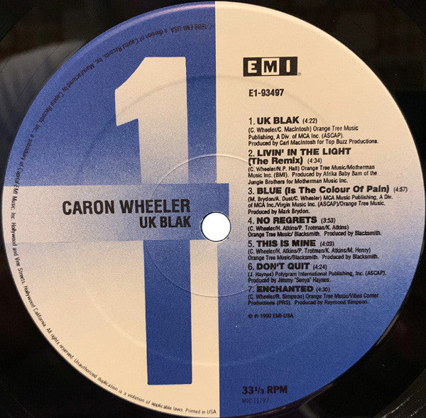 Caron Wheeler : UK Blak (LP, Album)
