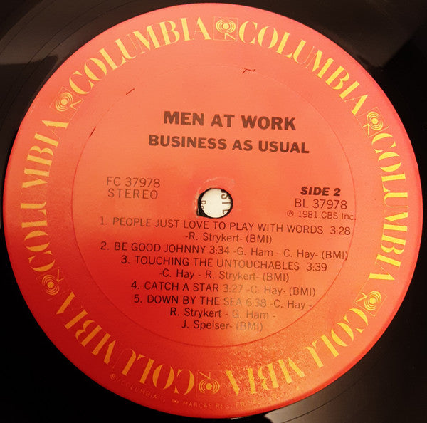 Men At Work : Business As Usual (LP, Album, Car)