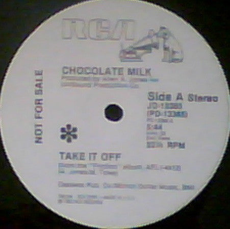 Chocolate Milk (2) : Take It Off (12", Promo)