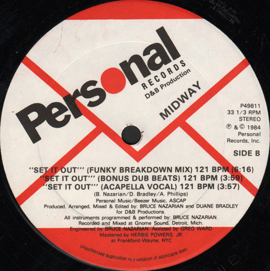 Midway - Set It Out vinyl record, 12" (Near Mint (NM or M-)) | Lulo Records