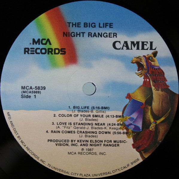 Night Ranger : Big Life (LP, Album, Eur)