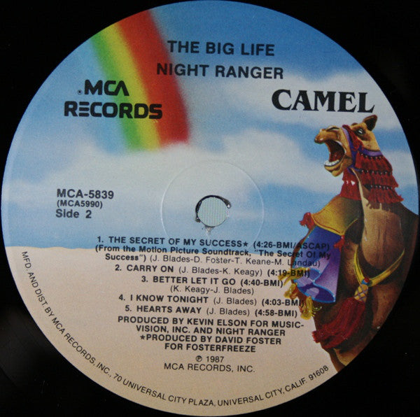 Night Ranger : Big Life (LP, Album, Eur)