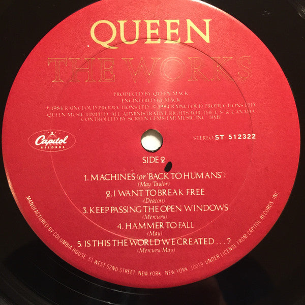 Queen : The Works (LP, Album, Club, Col)
