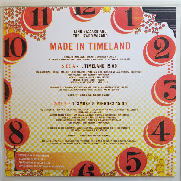 King Gizzard And The Lizard Wizard : Made In Timeland (LP, Ltd, Cle)