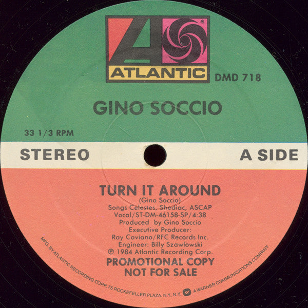 Gino Soccio : Turn It Around (12", Promo)