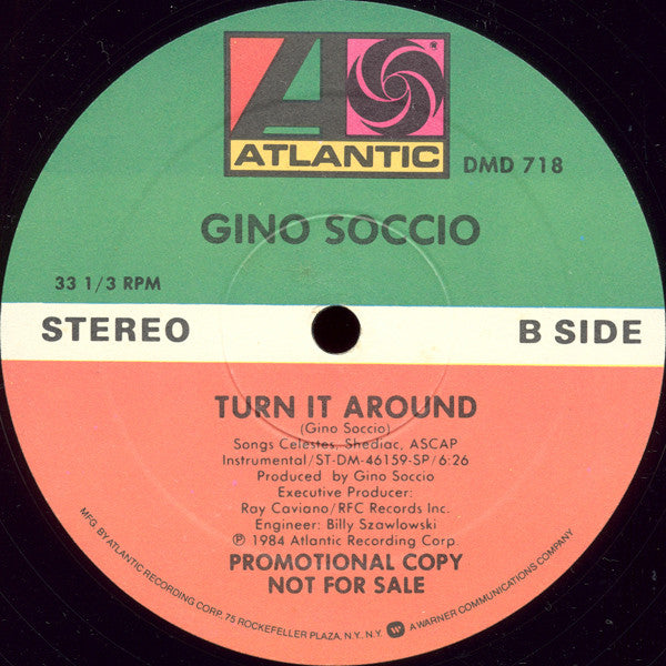 Gino Soccio : Turn It Around (12", Promo)