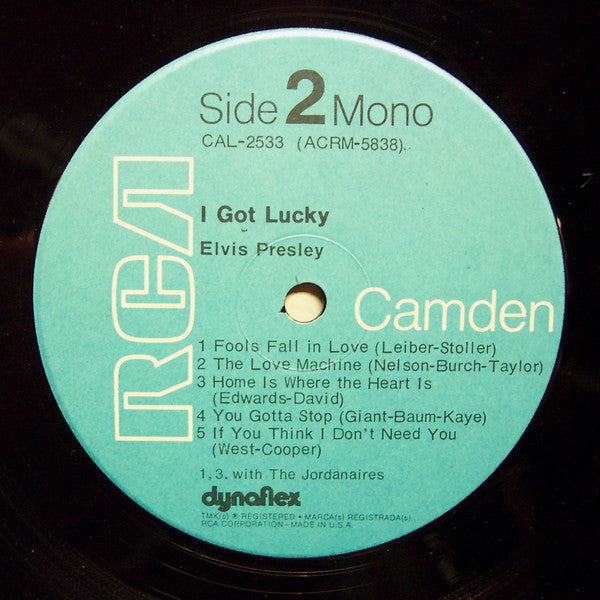 Elvis Presley : I Got Lucky (LP, Comp, Mono)