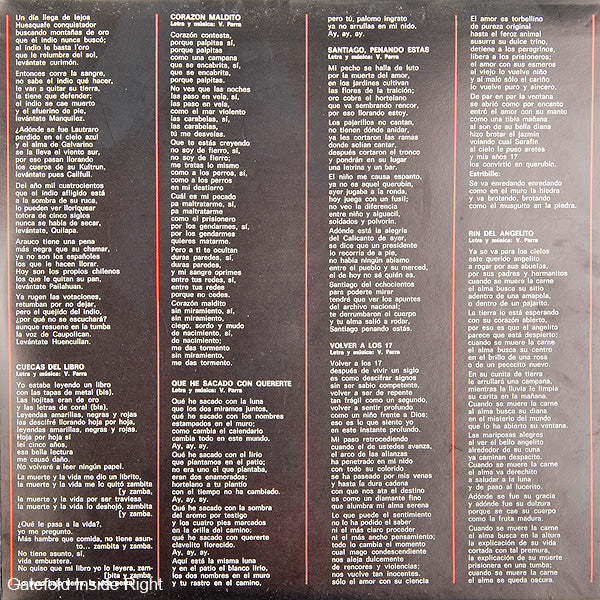 Isabel Y Angel Parra : Violeta Por Isabel Y Angel Parra (LP, Album, Gat)