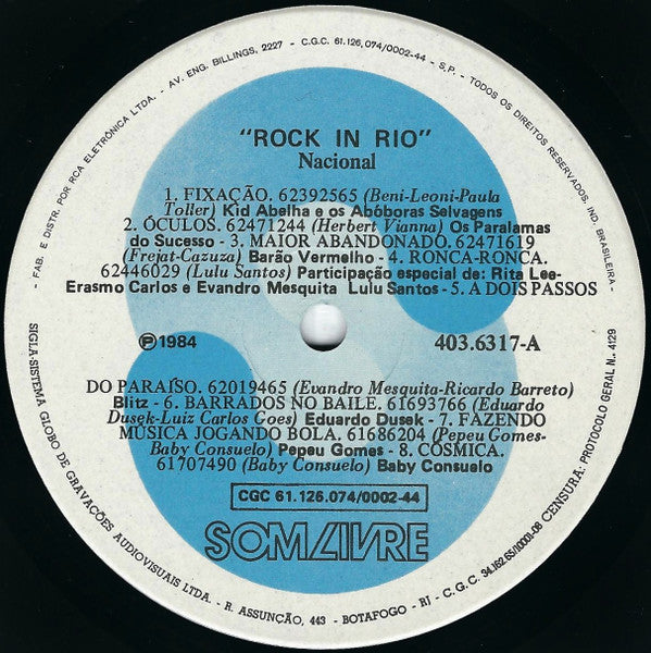 Various : Rock In Rio Nacional (LP, Comp)
