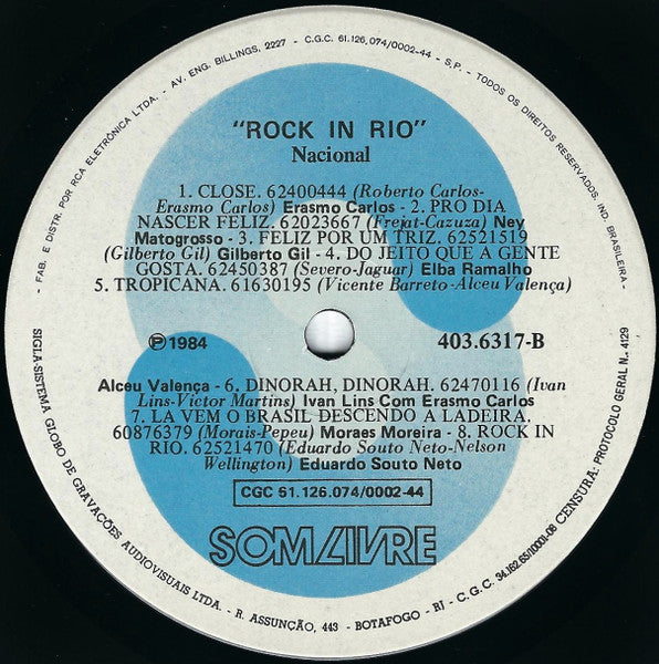 Various : Rock In Rio Nacional (LP, Comp)