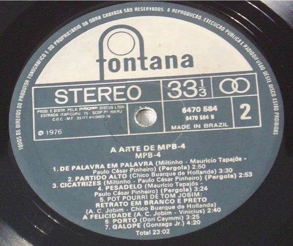 MPB-4* : A Arte De MPB-4 (2xLP, Comp, RE)